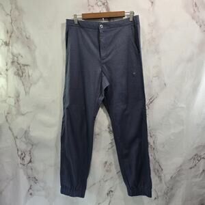 Mack Weldon Pants Mens Medium X 30 Blue Chino Joggers Drawstring Pull On